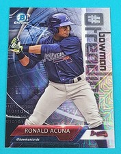 2018 Bowman Chrome #Trending Mojo Refractor #-RA Ronald Acuna Baseball Card E4