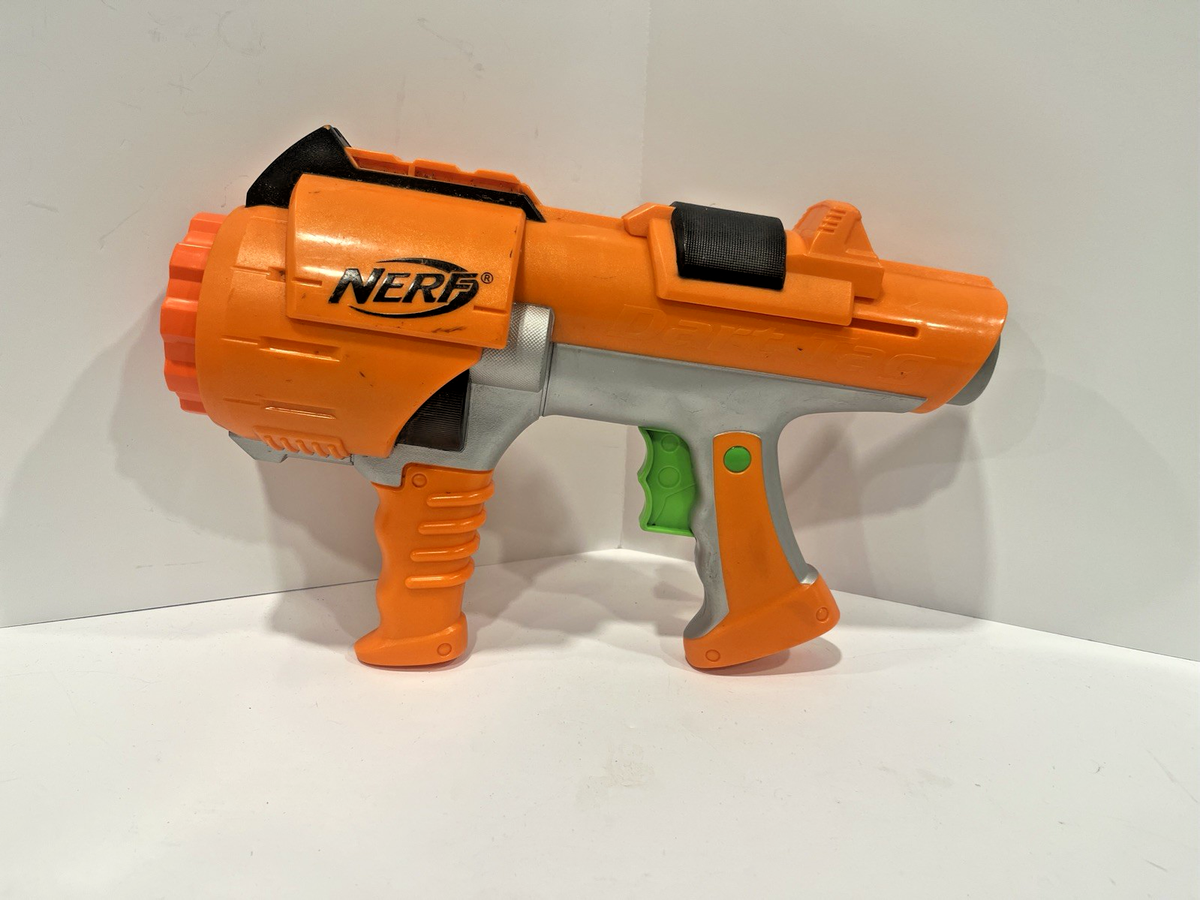 NERF Dart Tag Hyperfire Orange Barrel Gun Blaster Rotating Shot