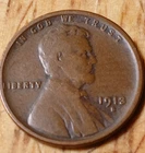 Lincoln Wheat Cent 1913 S VG/FINE #16