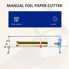 Hot Foil Paper Cutter Manual Slitter Hot Stamping Hand Cutting Machine 1" Core
