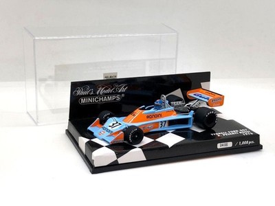 Minichamps 1/43 Tyrrell Ford 007 #37 1976 A.P. Rossi Model Car w/ Case