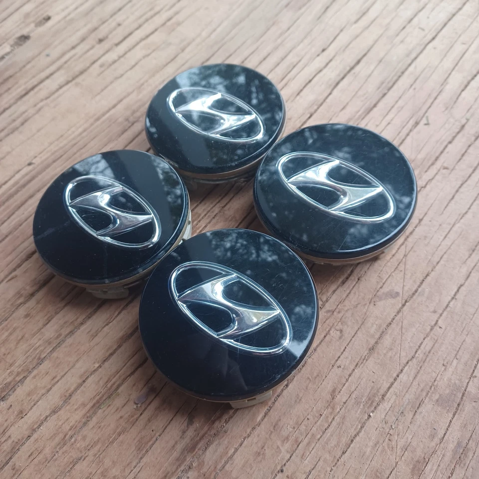 现代索纳塔图森 Azera 中心盖 4 件套,1998 - 2019 年 p/n 52960 3S110 B1 — 第 2/3 张图片