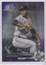 2017 Bowman Chrome Prospects Mega Box Purple Refractor /250 Jarlin Garcia 0ne3