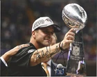 BALTIMORE RAVENS JOHN HARBAUGH SIGNED SUPER BOWL 47 8X10 PHOTO W/COA XLVII A