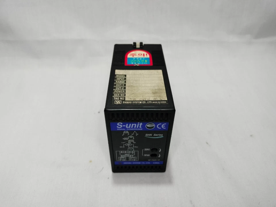 Shinho System NF-70221-1P NF702211P S-Unit Signal Conditioner w/ Socket - Image 2 of 4