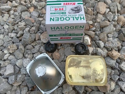 1Pair Yellow Color Koito H-4 HEAD LAMPS LIGHT RH - LH FOR TOYOTA