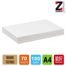 Zanders Zeta A4 100gsm Paper Wove Hammer Linen Finish - Pack of 70 Sheets