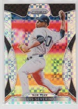 LUIS SEVERINO 2019 PANINI PRIZM POWER PLAID PRIZM #50/75 YANKEES S2