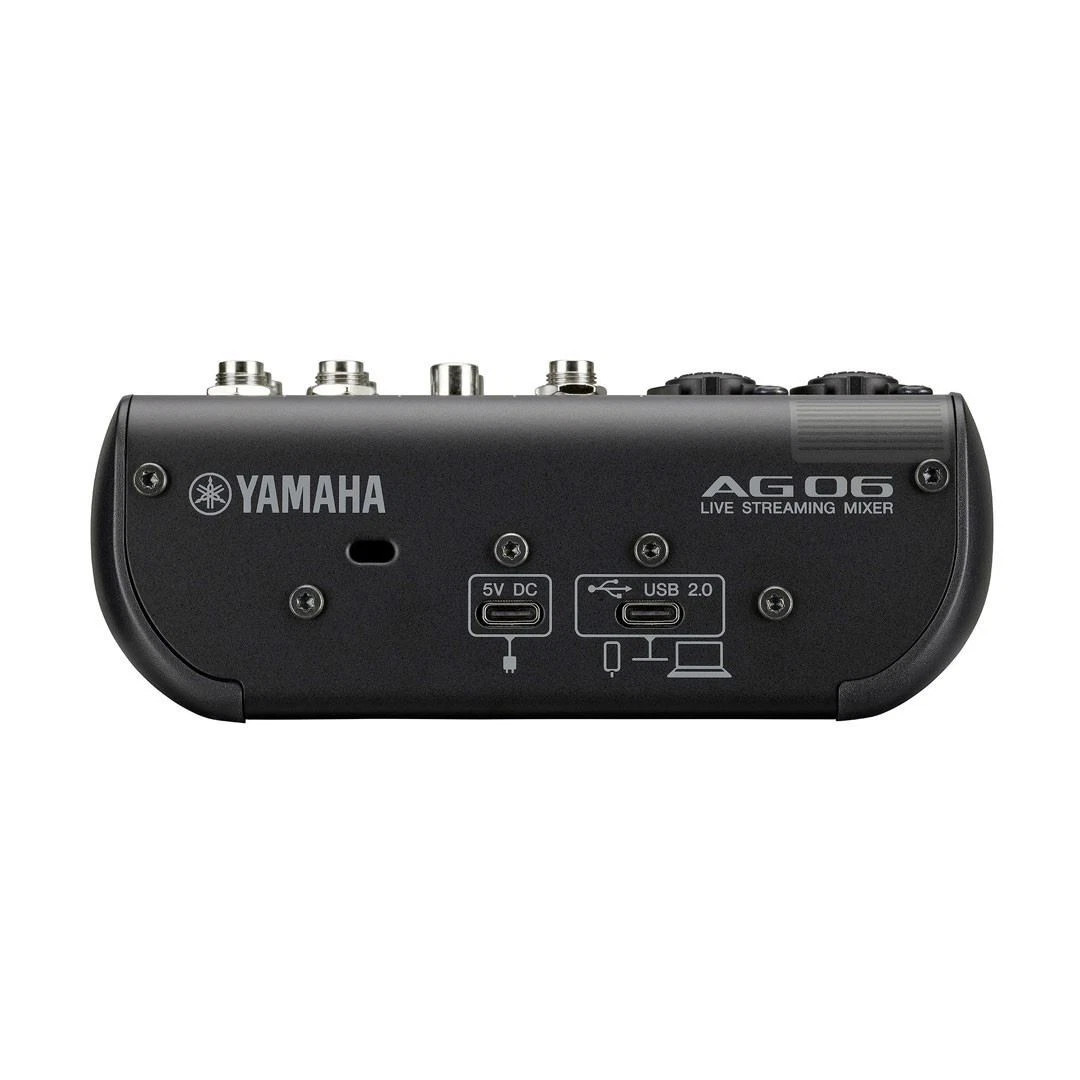 Yamaha AG06MK2 6-Channel Live Streaming Loopback Audio USB Mixer