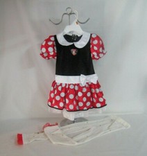 Disney Baby Toddler Minnie Mouse Red White Polka Dot Dress Stockings Costume