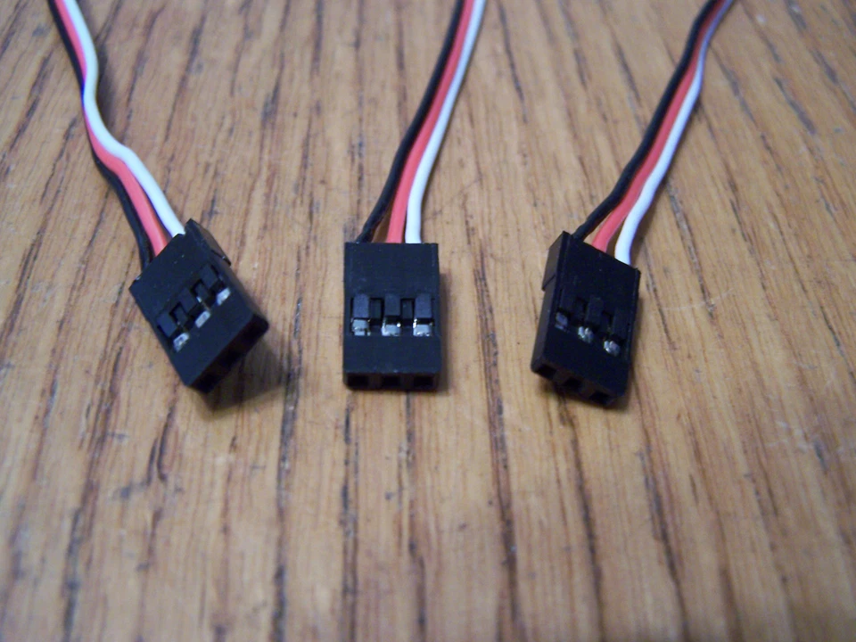3- 205mm 8" Servo Extension Wire RC4WD Trail Finder 2 Traxxas HPI Losi Axial - Image 2 of 3