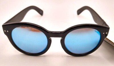 Foster Grant Black Blue Mirrored Surge MaxBlock Sunglasses CALI 6