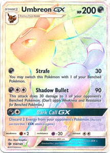Details About Pokemon Card Umbreon Gx 154149 Sun Moon Holo Full Art Secret Rare Nm