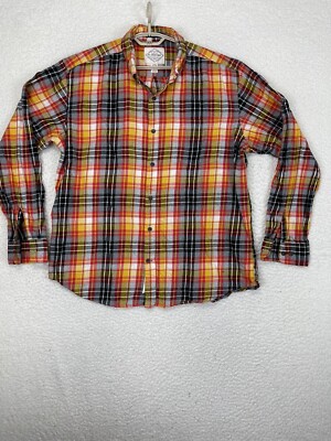 Vintage 90s Plaid Tartan St John's Bay Legacy Flannel Mens XL Classic Fit