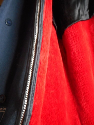 Vintage Men's Blue 42R Zip in Liner / Lined Mens Trench Coat Overcoat JCPenney - Picture 4 of 6
