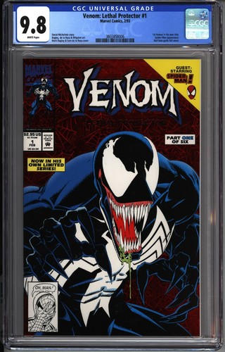 * VENOM Lethal Protector #1 CGC 9.8 Bagley 1993 Foil CLASSIC (3803858006) *