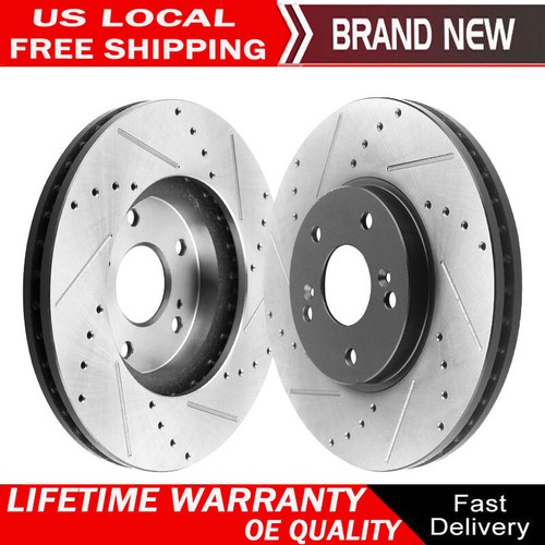 Front DRILLED Brake Rotors for Acura CL MDX TL TSX Accord Odyssey Pilot