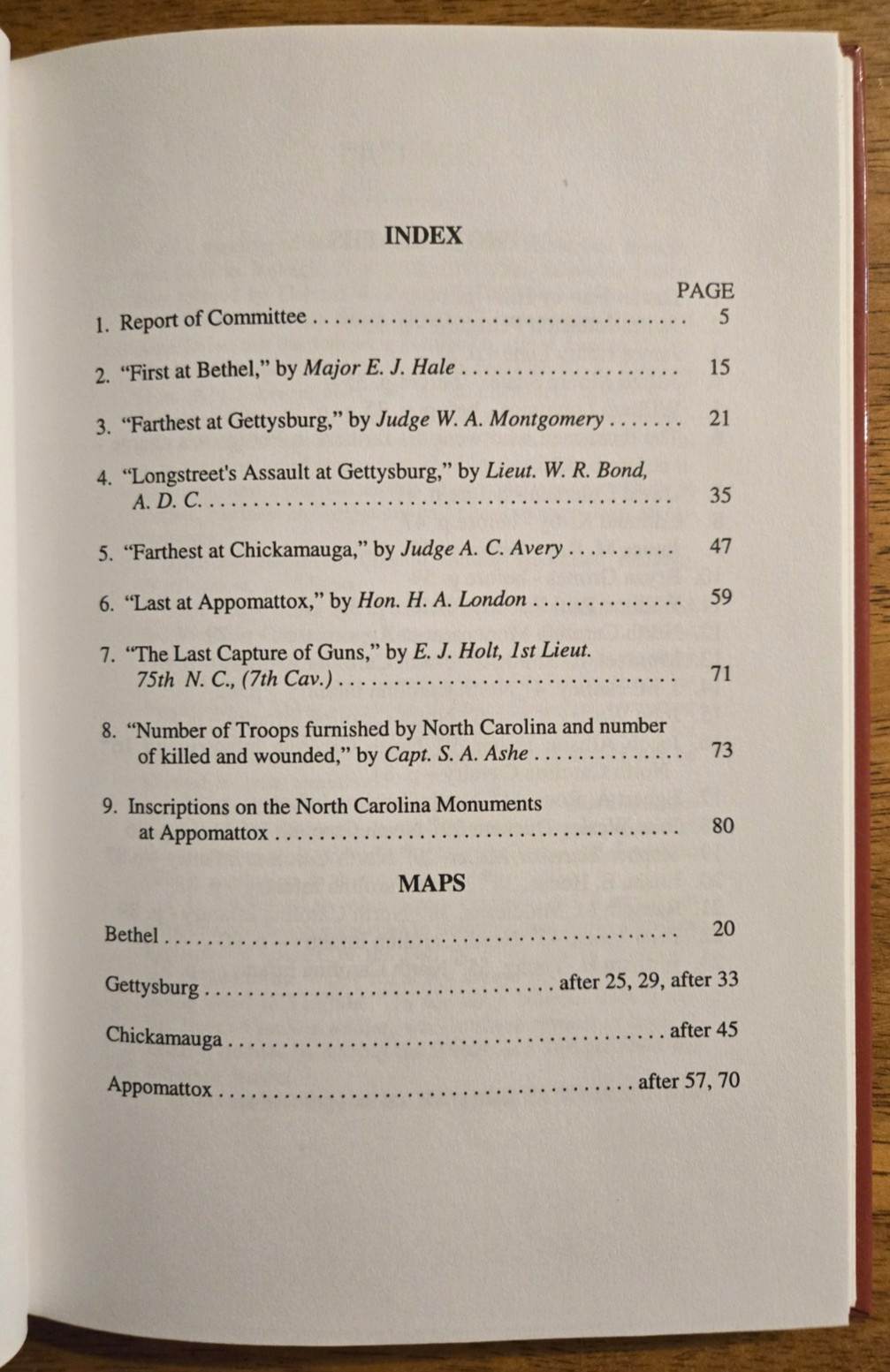 Tar Heels, Five Points In the Record of North Carolina in the Great War 1861-5