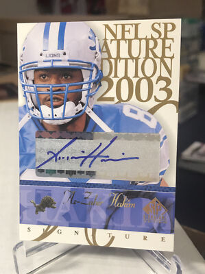 2003 SP Signature Autographs Blue Ink #AH Az-Zahir Hakim Auto - NM-MT B14