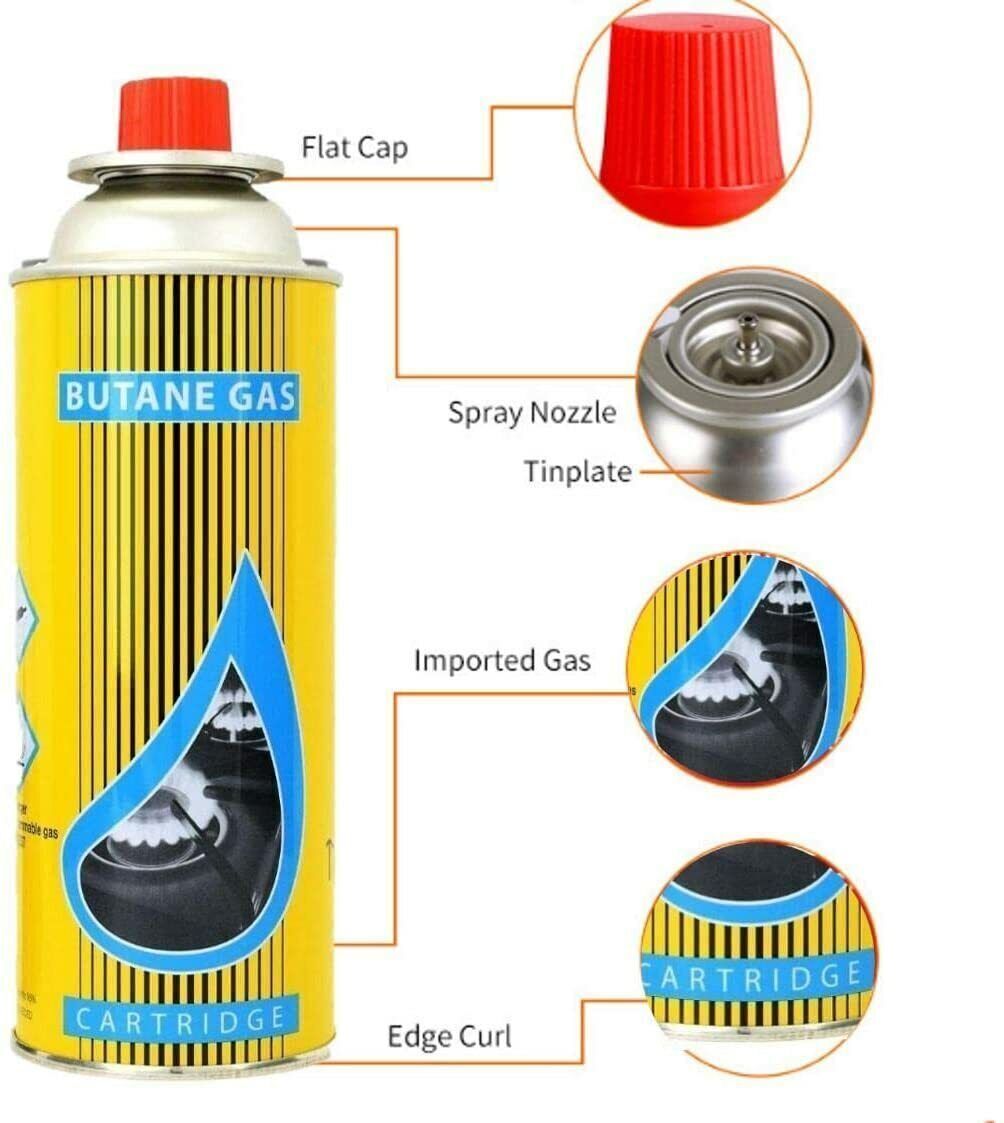 BUTANE GAS BOTTLES CANISTERS FOR PORTABLE STOVES COOKERS GRILL HEATERS