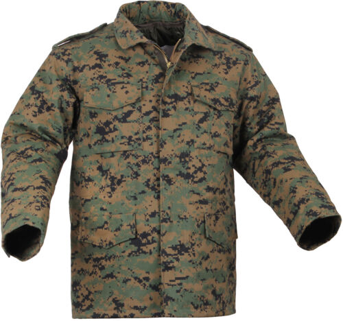 M-65 Field Jacket and Liner Tactical Military M65 Uniform Army Camo Digital Coat - Picture 14 of 33