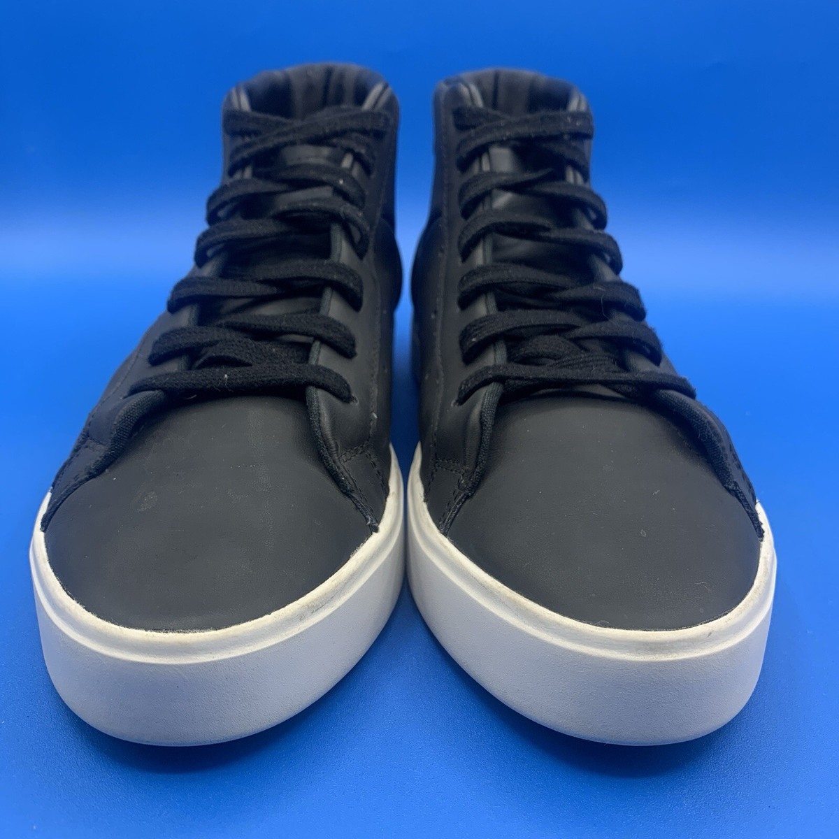 Adidas Women's Sleek Mid-Top Sneakers Black - Size US 8.5 | eBay