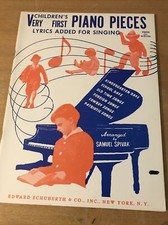 childrens very first piano pieces   by Edward Schuberth       music 4b