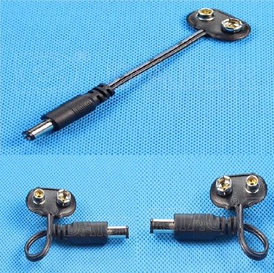 30 Pezzi Connettori Per Batteria 9V - Clip Tipo T E I Con Cavo Da 15cm In Rame, Per Elettronica - Foto 3