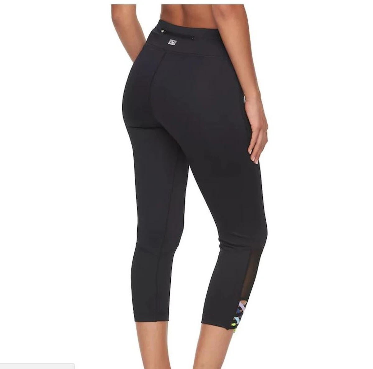 FILA SPORT Women s Black Yoga Workout Exercise Capris Leggings Pants New 40