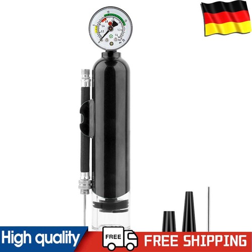 20PSI Portable Bike Pump with Pressure Gauge Bicycle Tire Pump for MTB