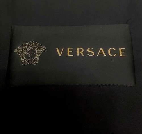 Versace Mens Jacket Black Gold Medusa + Zip Size 54 Collared - Picture 6 of 10