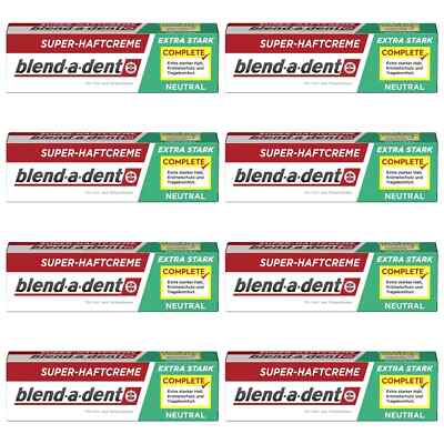 blend-a-dent Super Haftcreme Extra Stark Neutral 8er Pack, 8x47g,MHD:06/2027,OvP