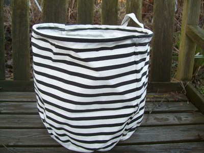 House Doctor Korb gestreift Aufbewahrungskorb shabby storage basket Hängekorb