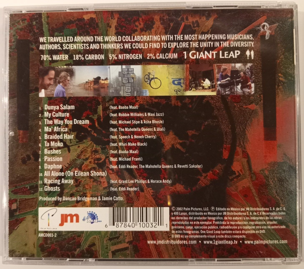 GIANT LEAP GIANT LEAP 2002 MEXICAN CD ALBUM, DOWNTEMPO