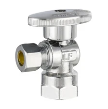 EFIELD 1/2"FIP×3/8"OD Compression 1/4Turn Angle Stop Valve No Lead Free Shipping