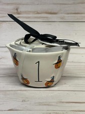 Rae Dunn Pumpkin With Hat Halloween Measuring...