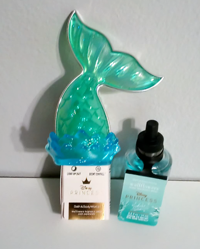 Bath & Body Works Disney Princess Ariel Wallflower Plug In Light Up & refill