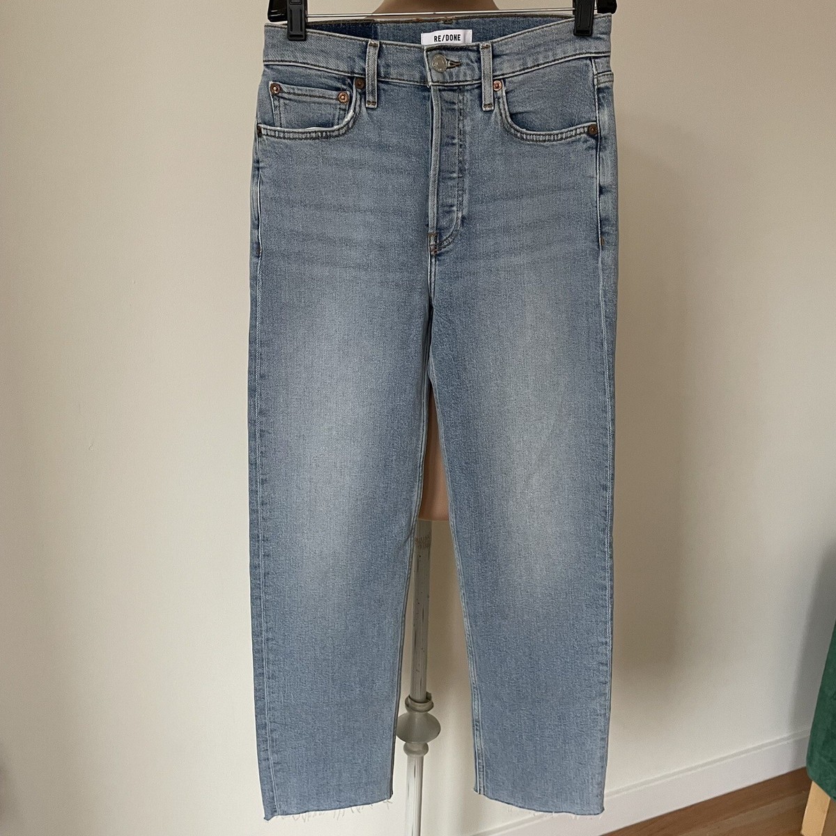 RE/DONE 70s Stove Pipe ストレートジーンズ 26(M相当) RE/DONE | Comfort Stretch 70s Stove Pipe in Blue Mere