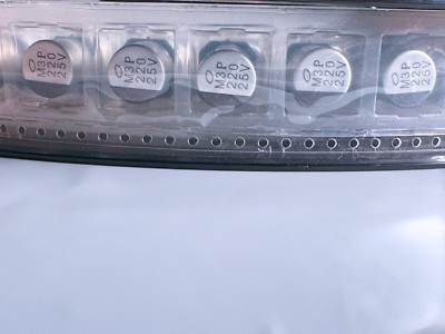 10PCS UUX1E221MNL1GS Nichicon 220uF 25V 10x10mm Aluminum SMD Capacitor