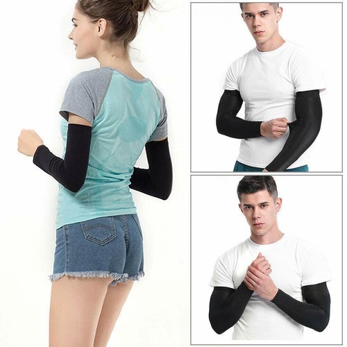 UV Sun Protection Compression Arm Sleeves Cycling Golf Basketball Sports Sleeve - Picture 3 of 33