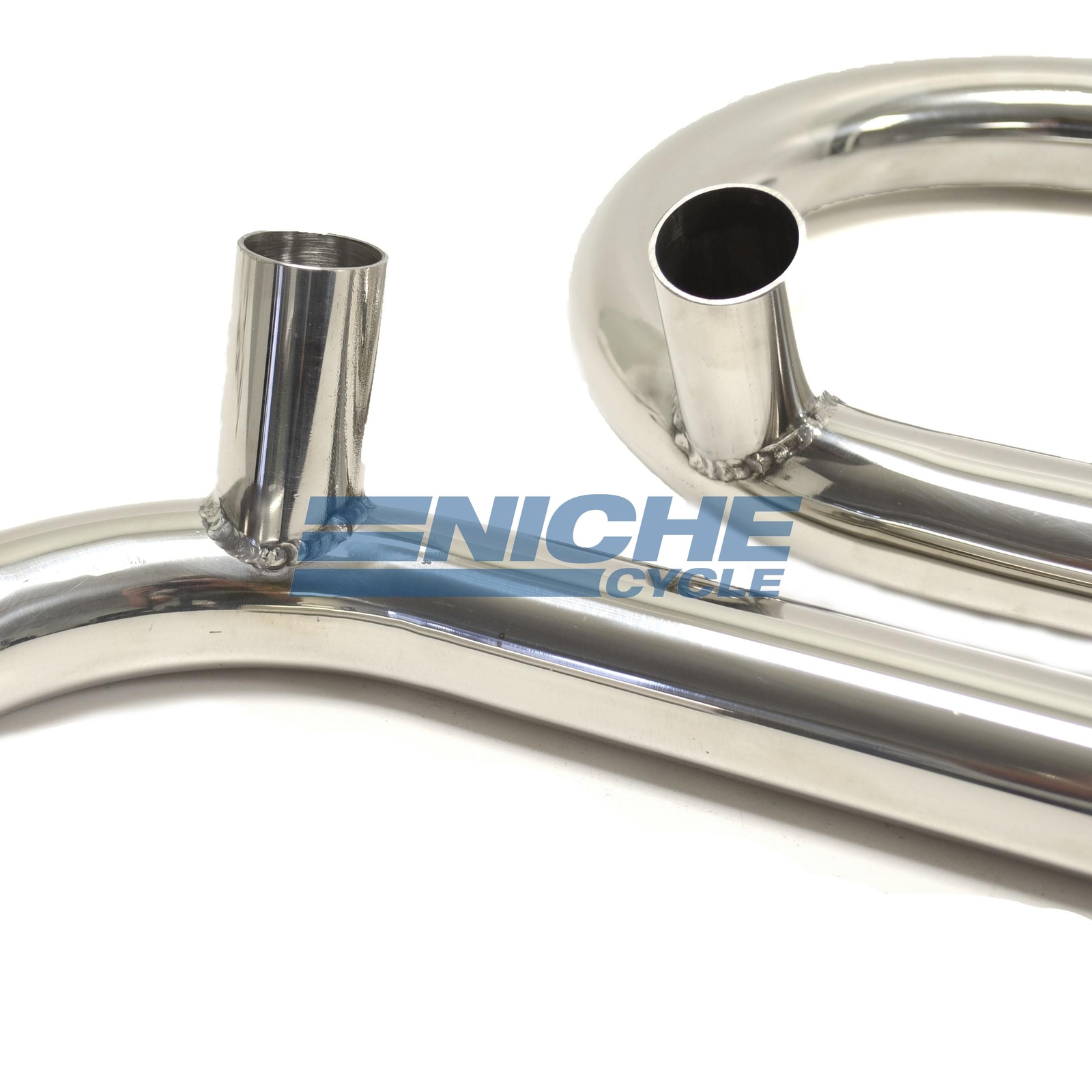 BMW R100 R90 R80 R75 Stainless Steel Polished 38mm Exhaust Header Head ...