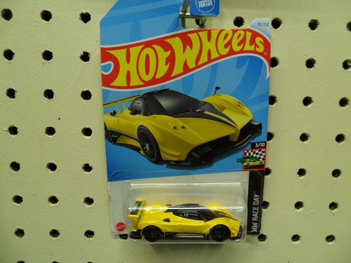 Hot Wheels Pagani Zonda R 2024 - Édition 99/250 HW Race Day - Jaune Métallisé - Neuf