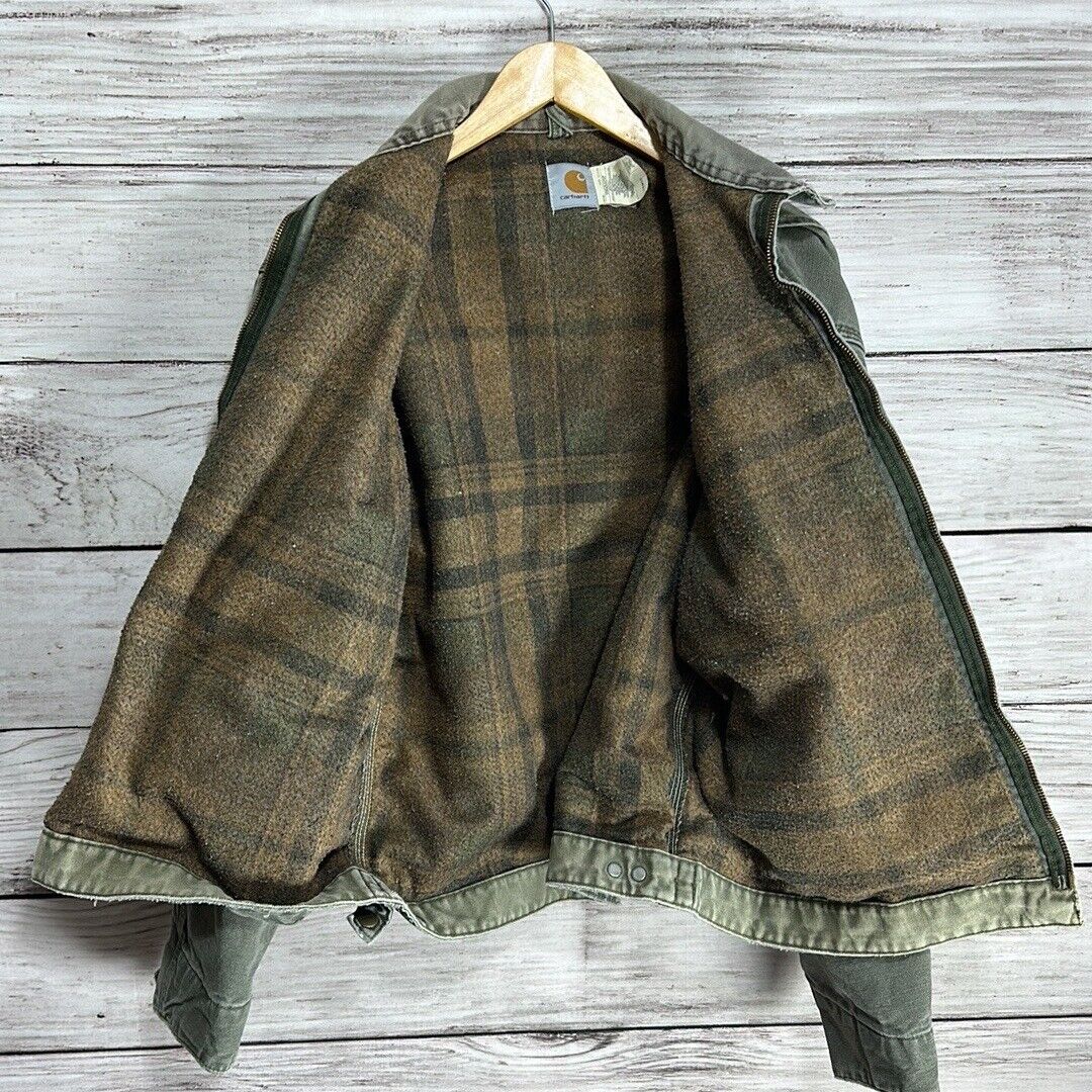 Vintage Carhartt Detroit Jacket faded green J76 MOS Jacket Vintage Carhartt Detroit Jacket faded green J76 MOS Jacket