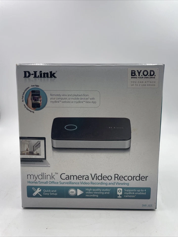Cámara grabadora de video DNR-202L D-Link habilitada para mydlink Wi-Fi Cloud Hub Foto 2 de 4
