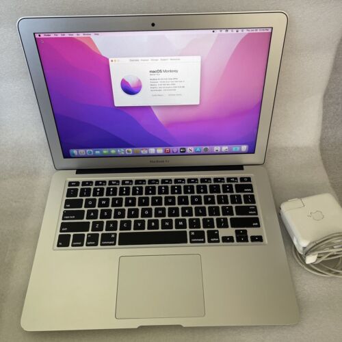 MacBook Air 13 Inch Core i5 1.6GHz 4gb RAM 128GB SSD MacOS 12 Monterey - Picture 1 of 4