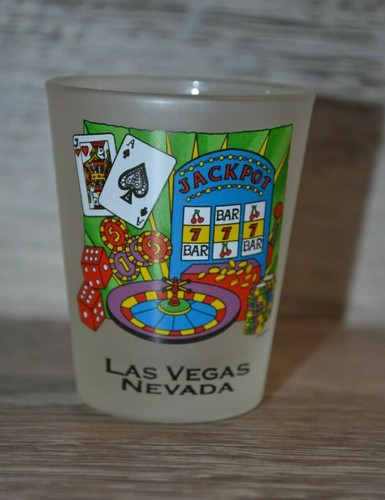Las Vegas Nevada Shot Glass Frosted - 第 1/2 張圖片