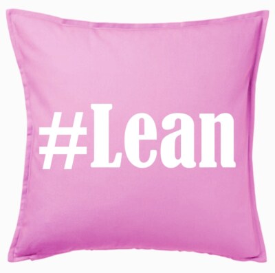 #Lean Kissenbezug Pink Ich Liebe Lean 113762
