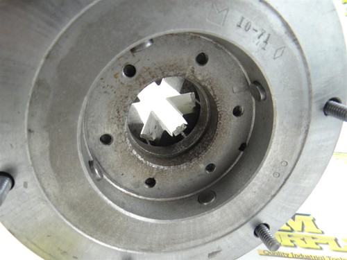 BUCK 6" ADJUST-TRU 6 JAW SCROLLING LATHE CHUCK #3662 - Picture 12 of 13
