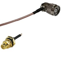 RG316 RP-TNC Male Angle to RP-SMA Female O-Ring RF Cable Rapid-SHIP LOT