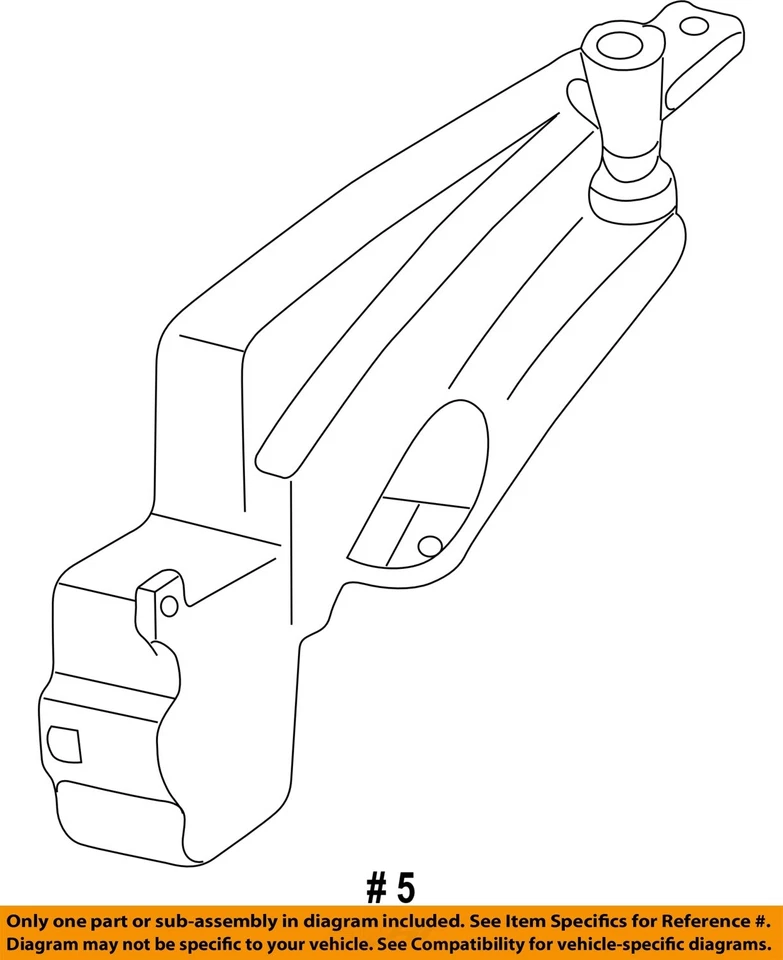 Used Washer Fluid Reservoir fits: 1998 Mercury Sable Sdn front mounted Grade A - Imagem 3 de 4